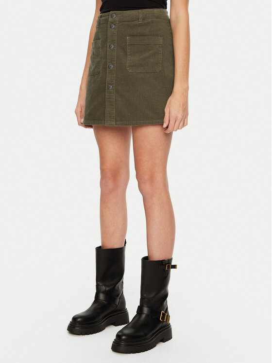 JDY Trapecijos formos sijonas · Žalia · Mini