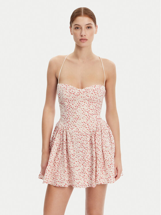 Bardot Kokteilinė suknelė · Spalvota · Mini