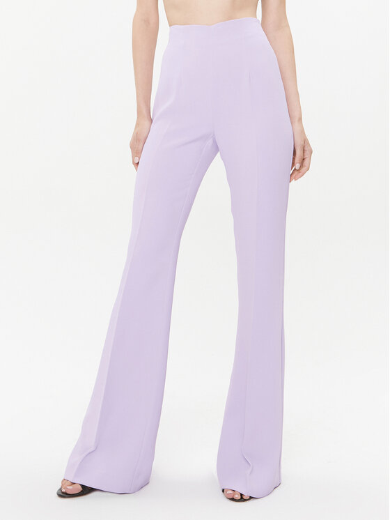 TWINSET Medžiaginės kelnės · Violetinė · Regular Fit