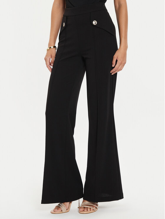 Rinascimento Medžiaginės kelnės · Juoda · Regular Fit