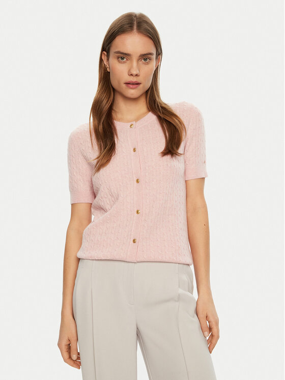 Tommy Hilfiger Kardiganas · Rožinė · Regular Fit