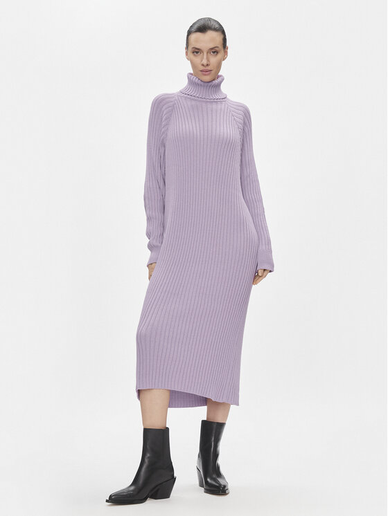 YAS Trikotažinė suknelė · Violetinė · Midi