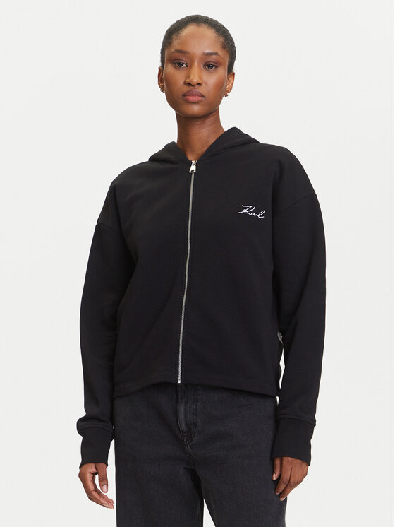 KARL LAGERFELD Džemperis · Juoda · Regular Fit