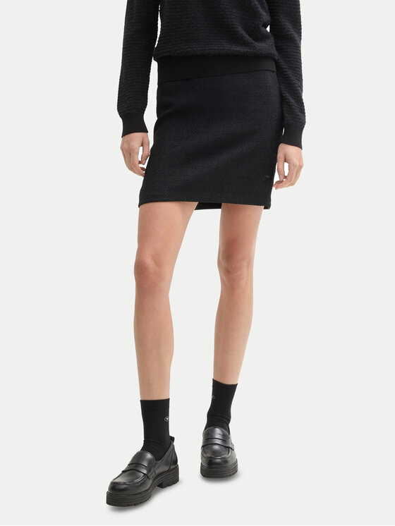 Tom Tailor Mini sijonas · Juoda · Mini