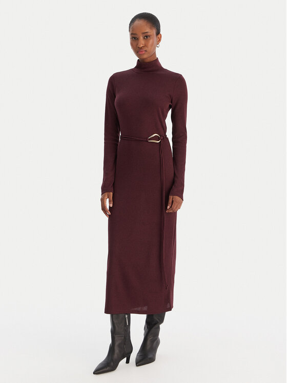 Vero Moda Trikotažinė suknelė · Vyšninė · Midi