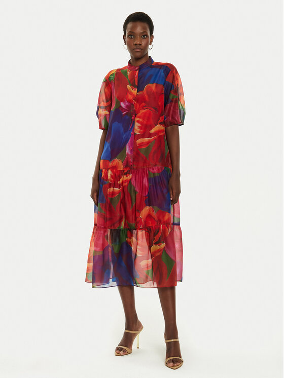 Ted Baker Marškinių tipo suknelė · Spalvota · Midi