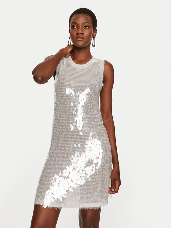 NORMA KAMALI Vakarinė suknelė · Sidabrinė · Mini