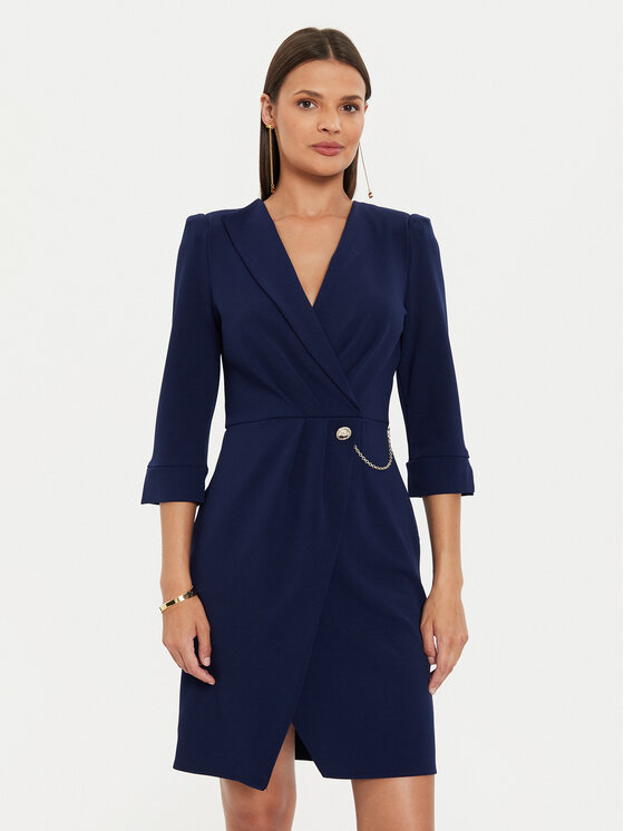 Rinascimento Kokteilinė suknelė · Tamsiai mėlyna · Mini