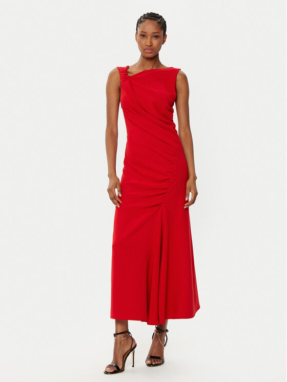Imperial Kokteilinė suknelė · Raudona · Midi