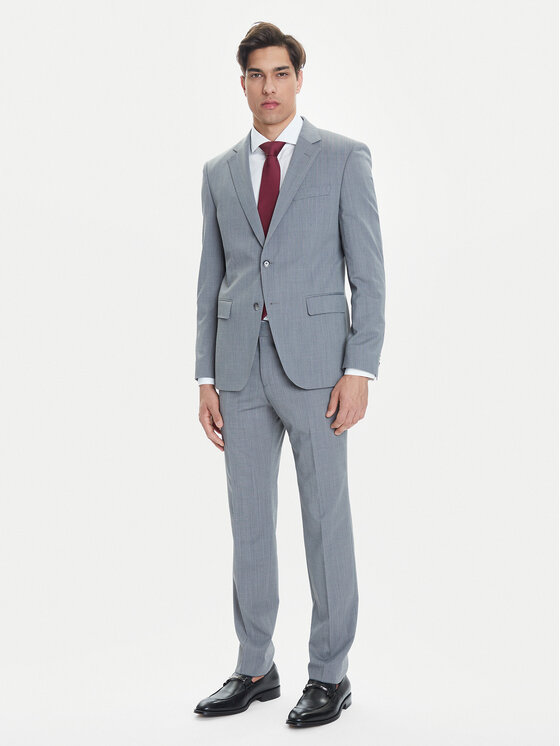 BOSS Kostiumas · Pilka · Slim Fit