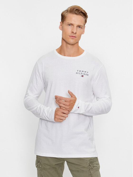 Tommy Hilfiger Marškinėliai ilgomis rankovėmis · Balta
