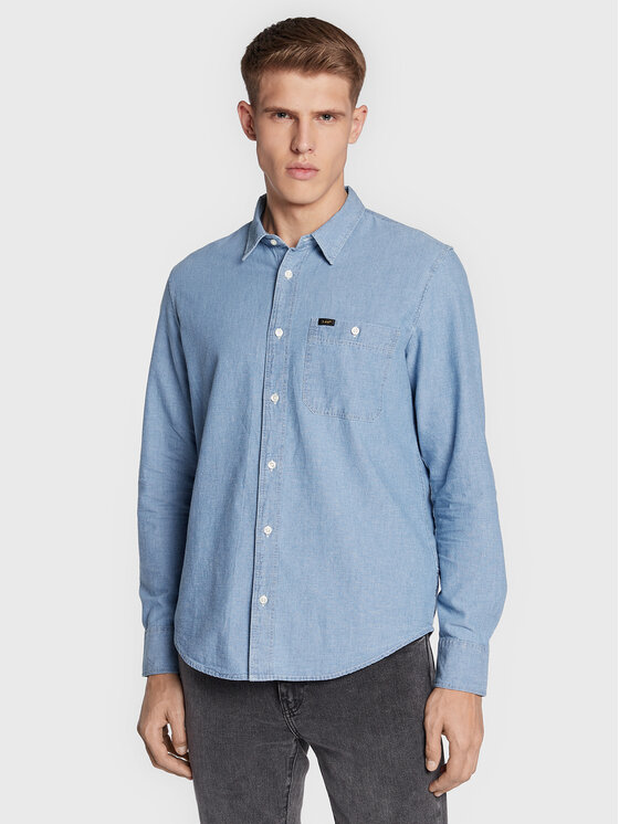 Lee Marškiniai · Žydra · Regular Fit