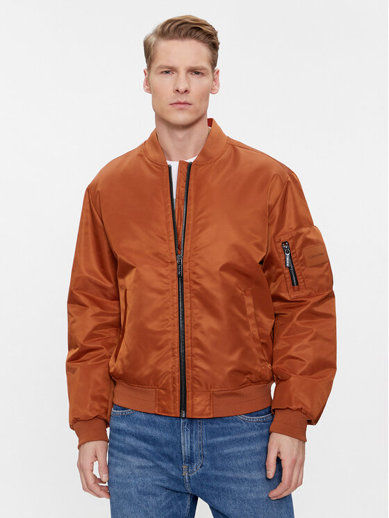 Calvin Klein Bomber striukė · Ruda