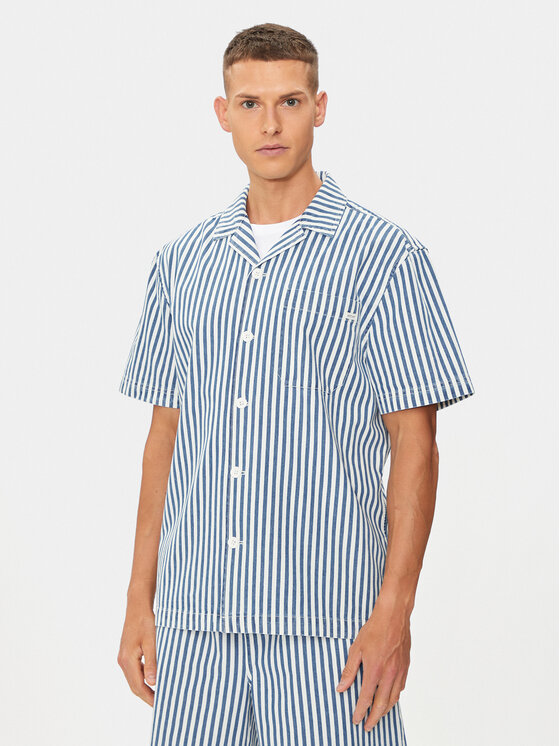 Mustang Marškiniai · Mėlyna · Relaxed Fit