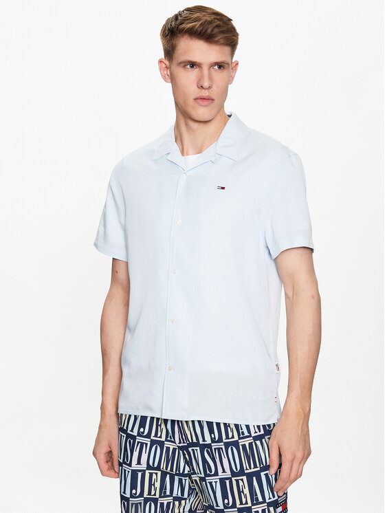 Tommy Jeans Marškiniai · Žydra · Regular Fit