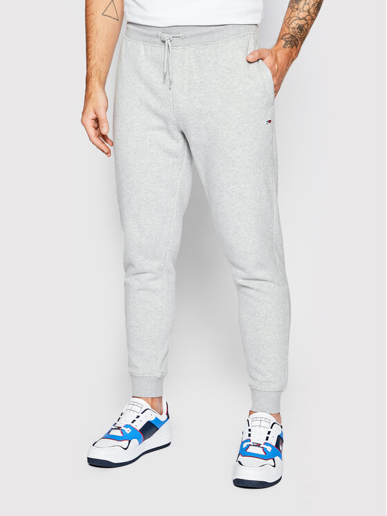 Tommy Jeans Sportinės kelnės · Pilka · Slim Fit
