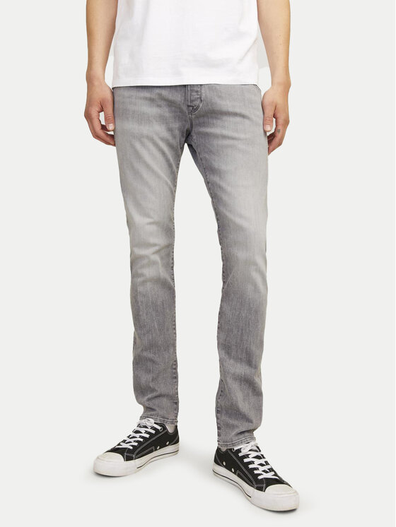 Jack & Jones Džinsai · Pilka · Slim Fit