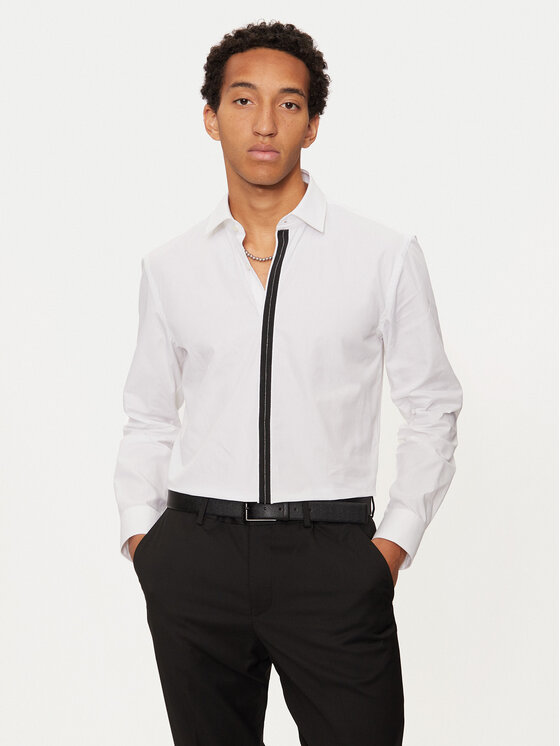HUGO Marškiniai · Balta · Slim Fit