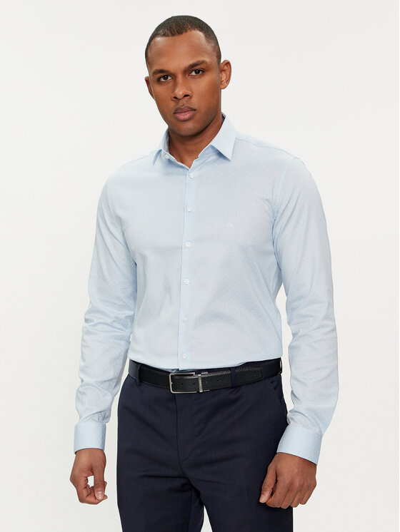 Calvin Klein Marškiniai · Žydra · Slim Fit