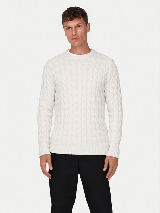 Only & Sons Megztinis · Écru
