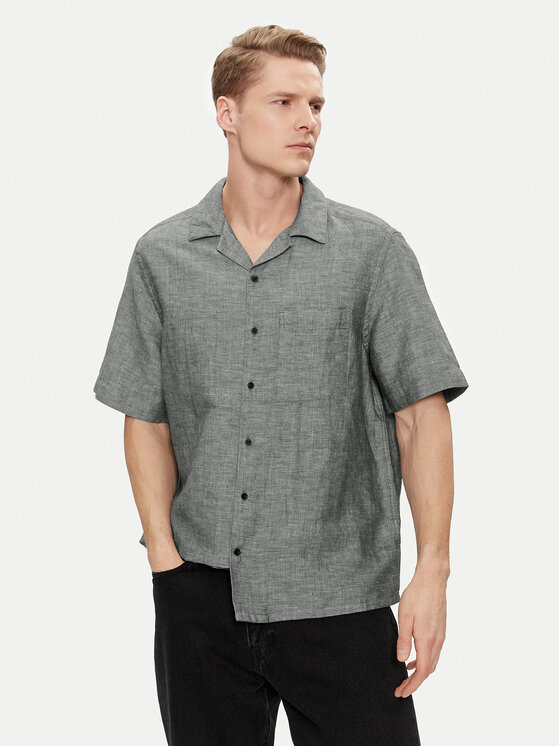 Calvin Klein Marškiniai · Pilka · Relaxed Fit