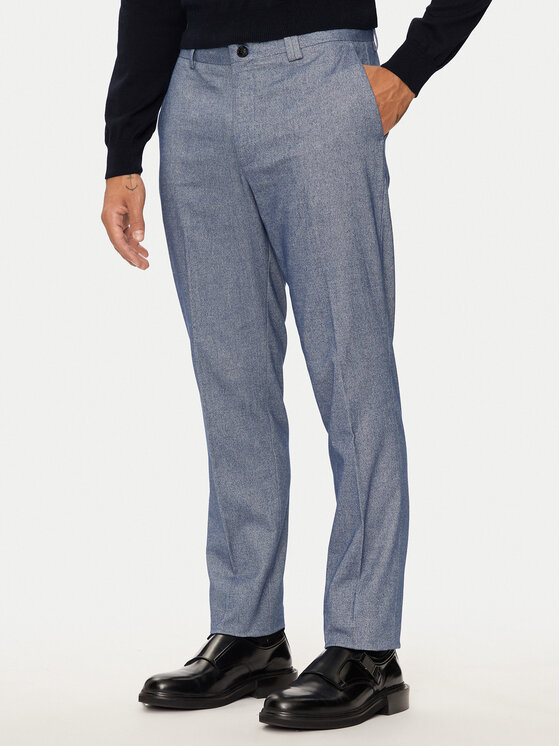 Liu Jo Medžiaginės kelnės · Mėlyna · Slim Fit