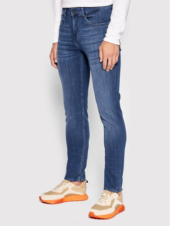 7 For All Mankind Džinsai · Mėlyna · Slim Fit