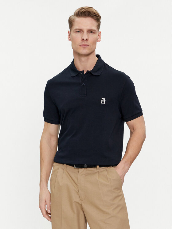 Tommy Hilfiger Polo marškinėliai · Tamsiai mėlyna