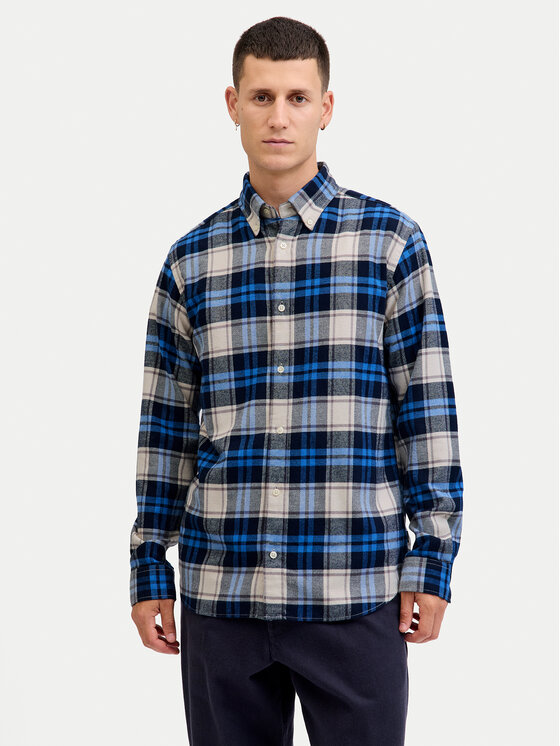 Kodas 20MAY Jack & Jones Marškiniai · Tamsiai mėlyna · Regular Fit