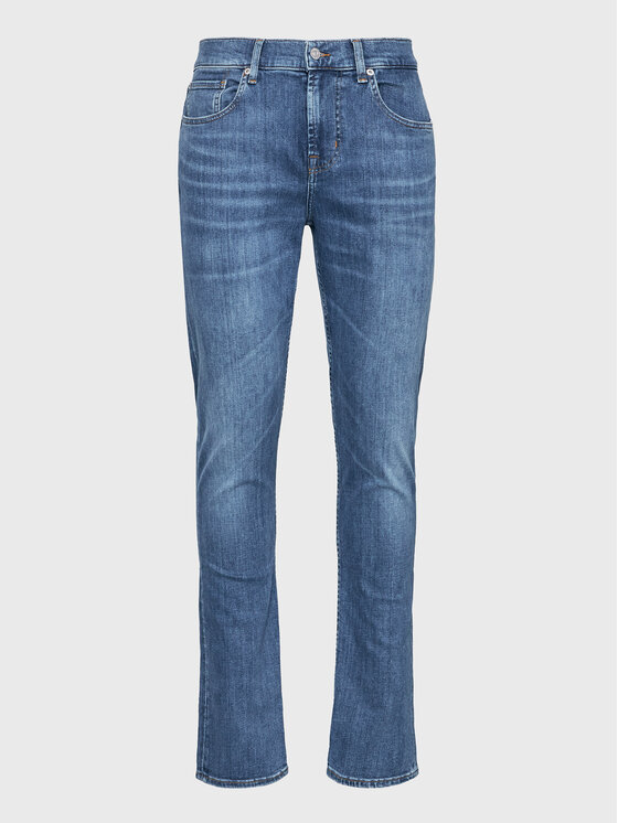 7 For All Mankind Džinsai · Mėlyna · Slim Fit