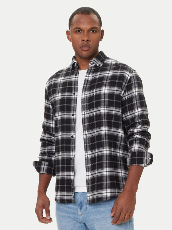Tommy Jeans Marškiniai · Juoda · Regular Fit