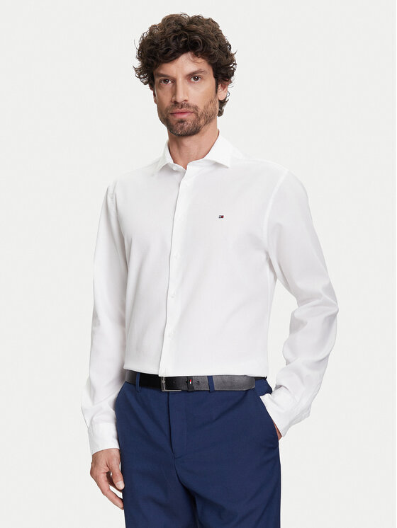 Tommy Hilfiger Marškiniai · Balta · Slim Fit