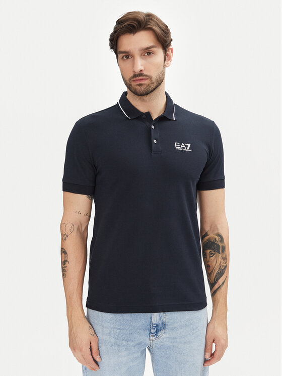 EA7 Emporio Armani Polo marškinėliai · Tamsiai mėlyna