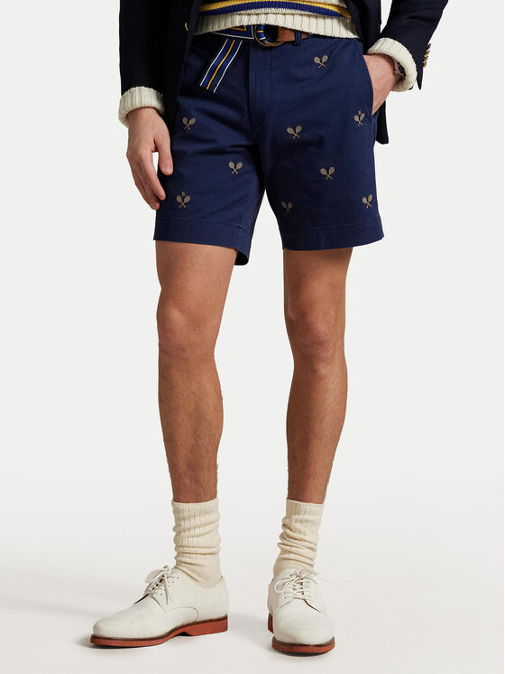 Kodas 20MAY Polo Ralph Lauren Medžiaginiai šortai · Tamsiai mėlyna
