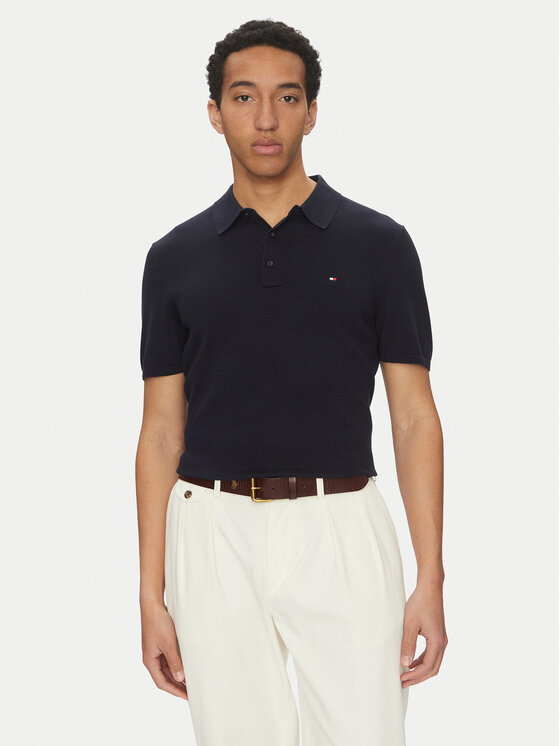Tommy Hilfiger Polo marškinėliai · Tamsiai mėlyna