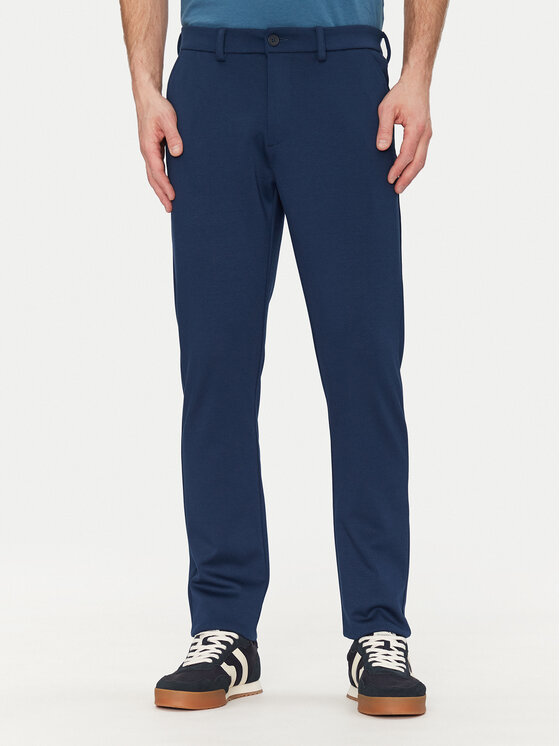 Blend Medžiaginės kelnės · Mėlyna · Slim Fit