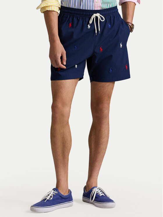 Kodas 20MAY Polo Ralph Lauren Medžiaginiai šortai · Tamsiai mėlyna