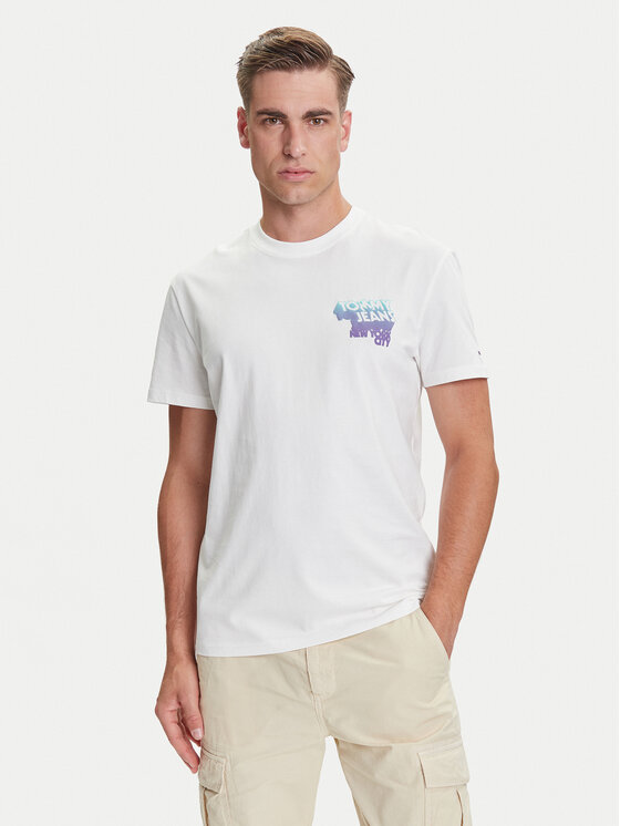 Tommy Jeans Marškinėliai · Balta