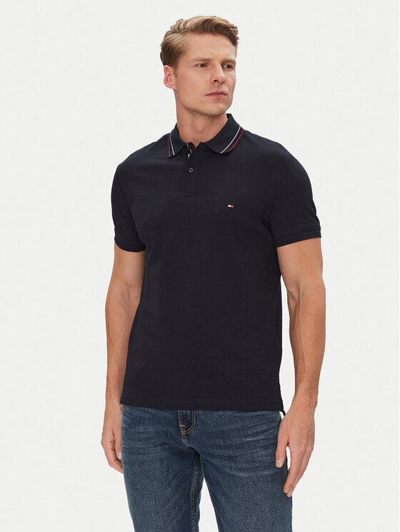Tommy Hilfiger Polo marškinėliai · Tamsiai mėlyna