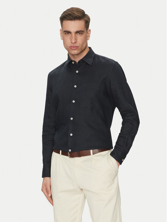 Marc O'Polo Marškiniai · Tamsiai mėlyna · Regular Fit