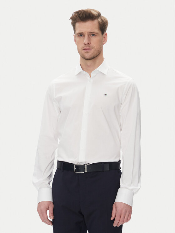 Tommy Hilfiger Marškiniai · Balta · Slim Fit
