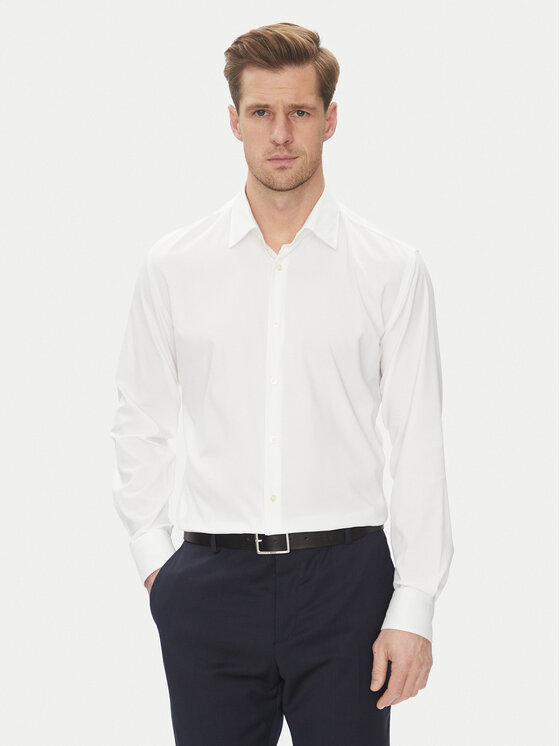 BOSS Marškiniai · Balta · Slim Fit