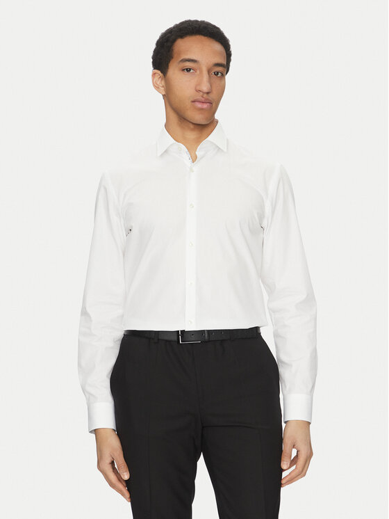 HUGO Marškiniai · Balta · Slim Fit