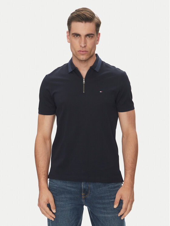 Tommy Hilfiger Polo marškinėliai · Tamsiai mėlyna