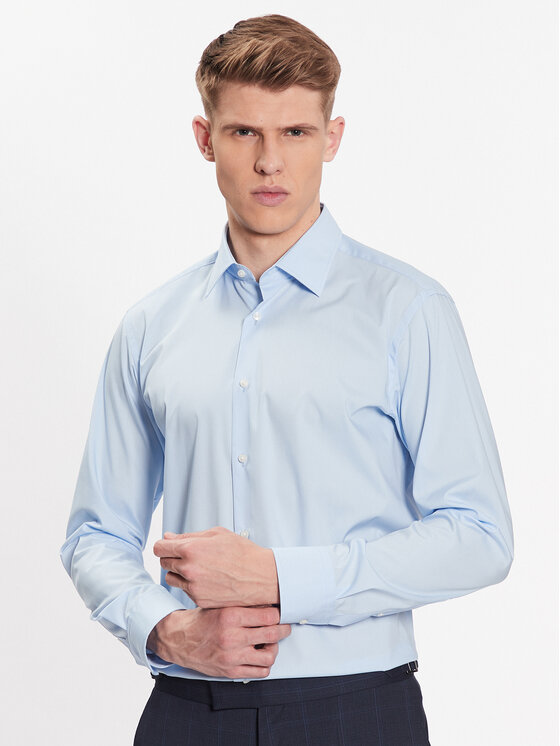 BOSS Marškiniai · Žydra · Regular Fit