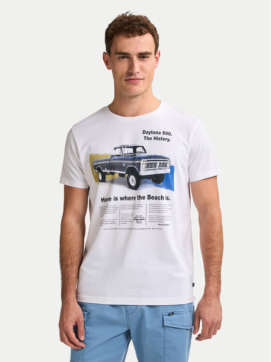 Petrol Industries Marškinėliai · Balta