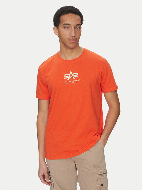 Alpha Industries Marškinėliai · Oranžinė