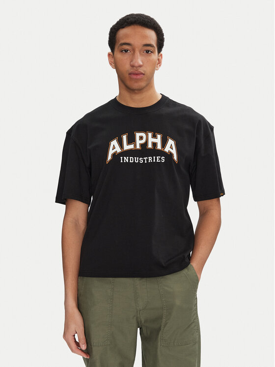 Alpha Industries Marškinėliai · Juoda