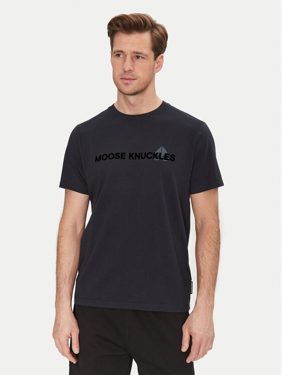 Moose Knuckles Marškinėliai · Tamsiai mėlyna