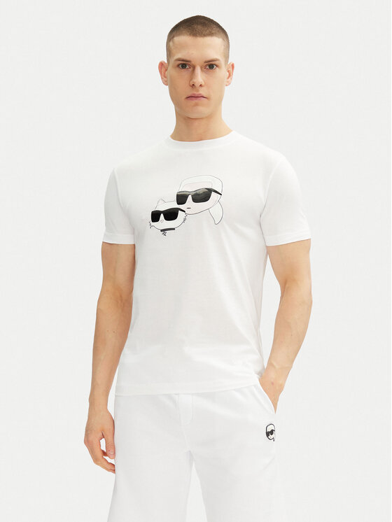 KARL LAGERFELD Marškinėliai · Balta